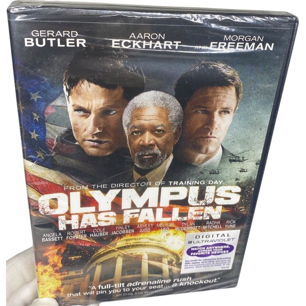 New DVD Olympus Has Fallen Movie Action Packed Unopened Thriller Morgan Freeman